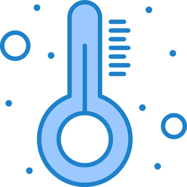 Icona Della Temperatura Della Medicina Sanitaria — Vettoriale Stock