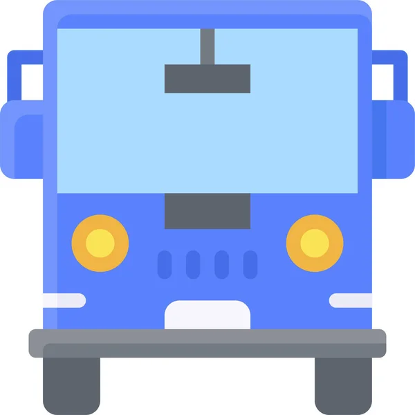 Bus Verano Transporte Icono Categoría Verano — Vector de stock