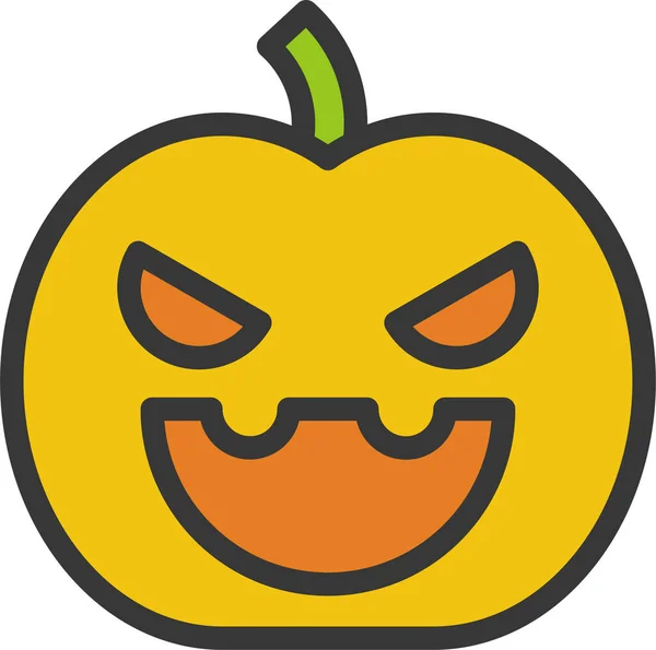Fruit Alimentaire Icône Halloween Dans Catégorie Halloween — Image vectorielle