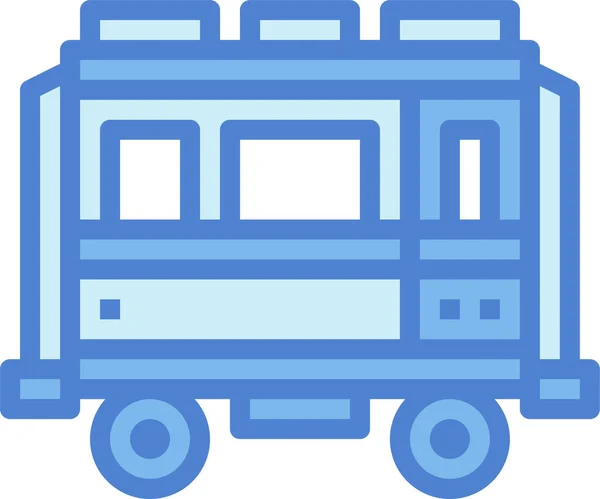 Ikone Der Öffentlichen Eisenbahn — Stockvektor