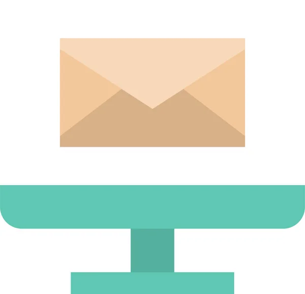 Logistic Mail Message Icon Flat Style — 图库矢量图片