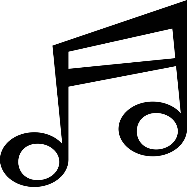 Müzik Notası Ses Simgesi Çizimi Biçiminde — Stok Vektör
