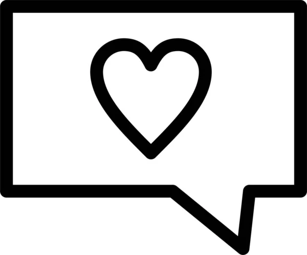 Love Message Icon — Stock Vector
