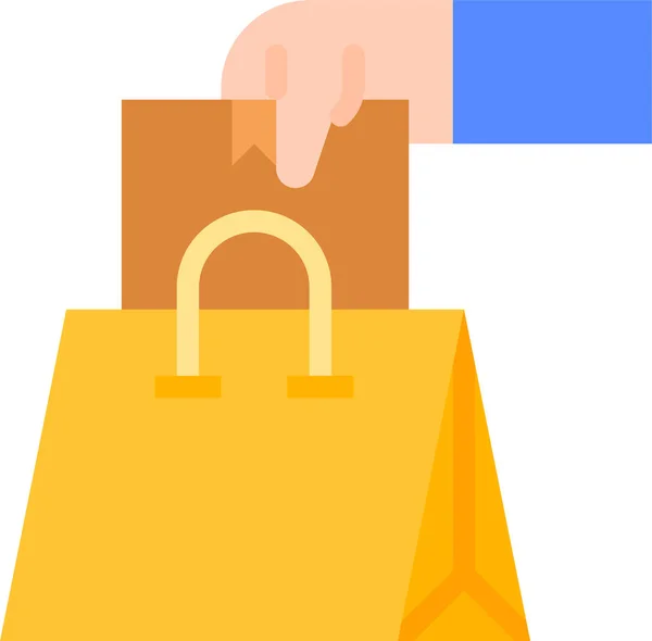 Ikone Der Taschenkaufentscheidung — Stockvektor