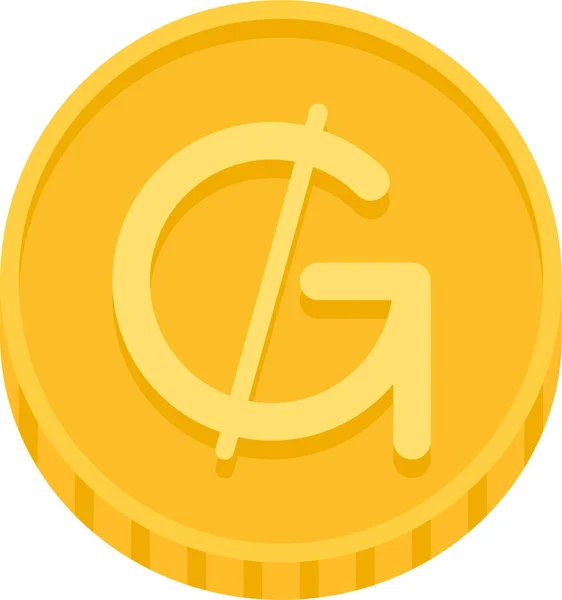 Paraguayan Guarani Guarani Money Icon — 스톡 벡터