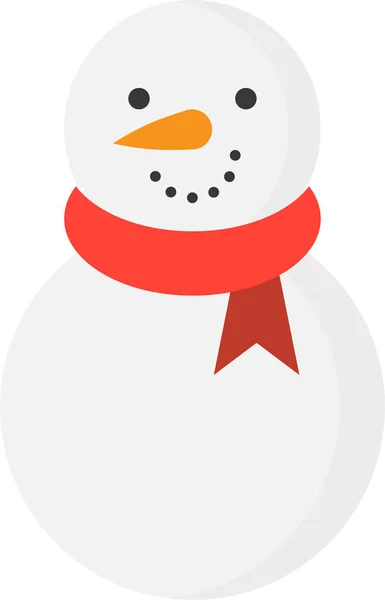 クリスマスの雪のアイコンをフラットスタイルで — ストックベクタ