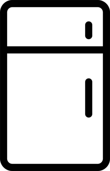 Apparaten Koelkast Meubilair Pictogram — Stockvector