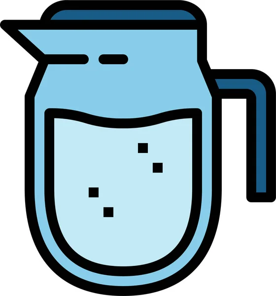 Drink Jar Juice Icon Filledoutline Style — Stock Vector
