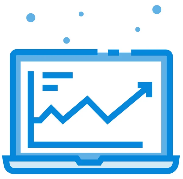 Accouting Icona Del Online Pieno Stile Contorno — Vettoriale Stock