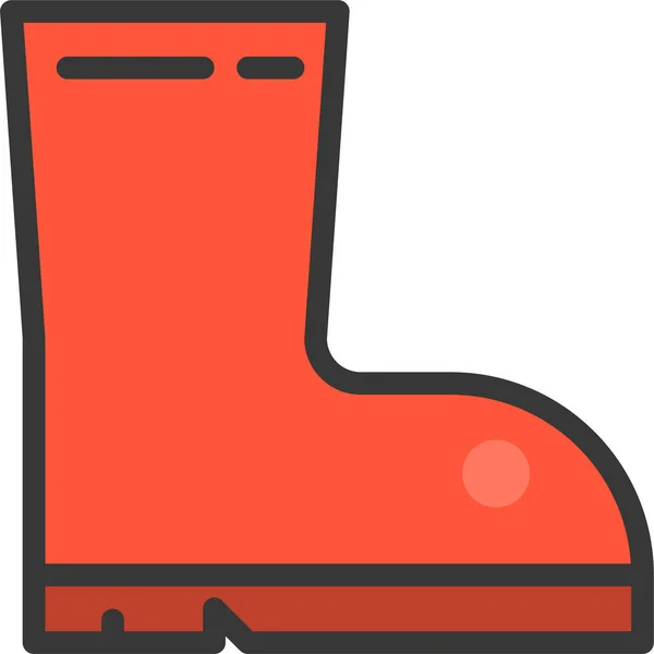 Boot Equipment Farm Icon Filledoutline Style — Stock Vector