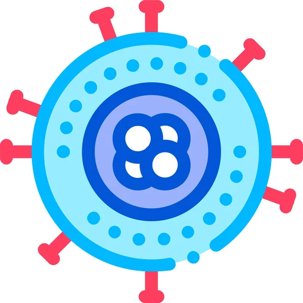 Ikona Hledání Patogenů Prvku Vyplněném Stylu Osnovy — Stockový vektor