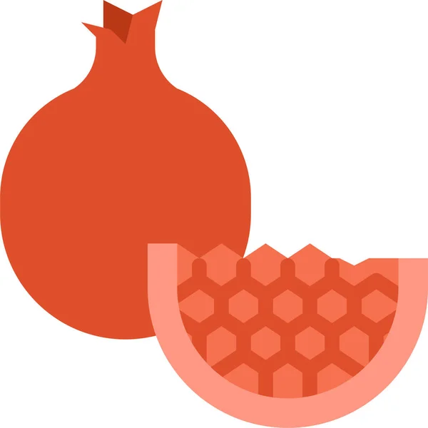Fruit Healthy Pomegranate Icon Fooddrinks Category — Stock Vector