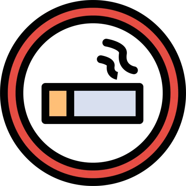 Biology Cigarette Lab Icon — Vettoriale Stock