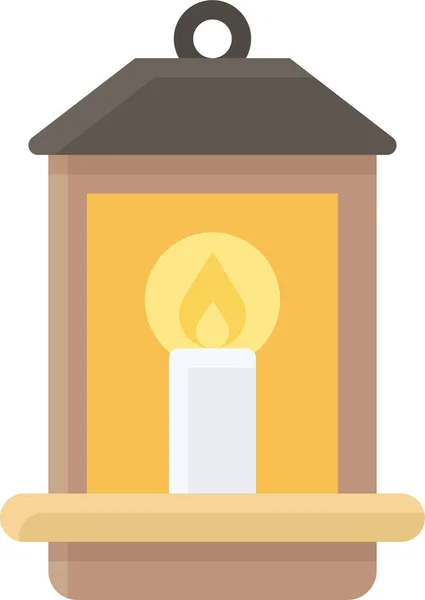 Believe Candle Candle Case Icon — Stock Vector