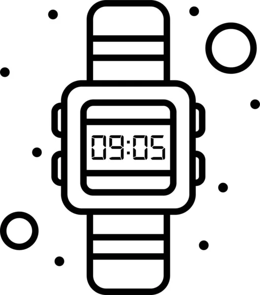 Digitales Zeitsymbol — Stockvektor