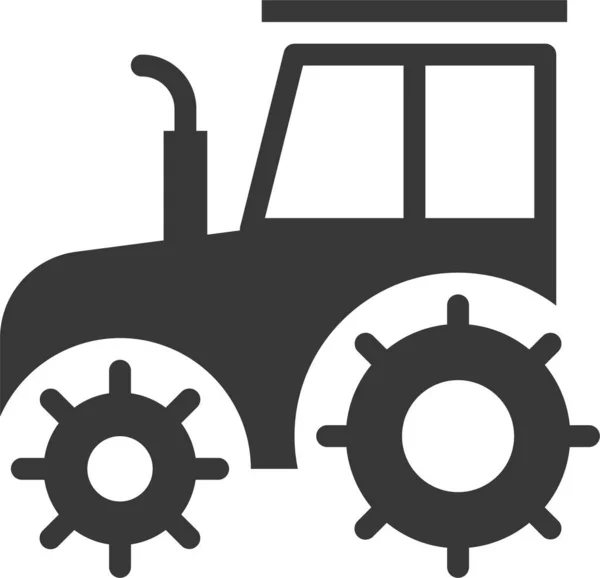 Agrícola Agrícola Equipo Granja Icono Estilo Sólido — Vector de stock