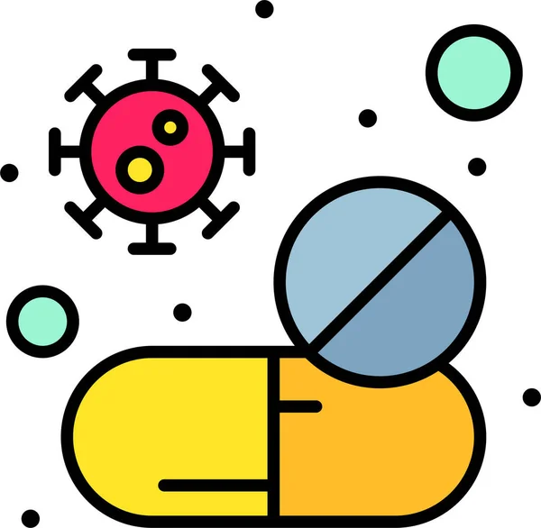 Cuidado Medicina Píldora Icono Categoría Hospitalshealthcare — Archivo Imágenes Vectoriales