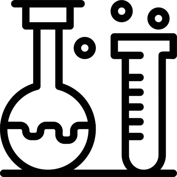 Ícone Laboratório Educação Química — Vetor de Stock