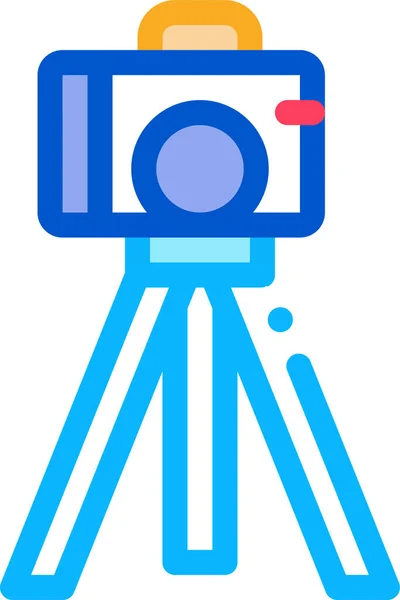 Blogger Camerakanaalpictogram Socialmedia Categorie — Stockvector