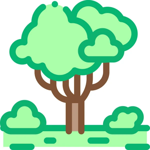 Animal Flower Forest Icon — Vettoriale Stock