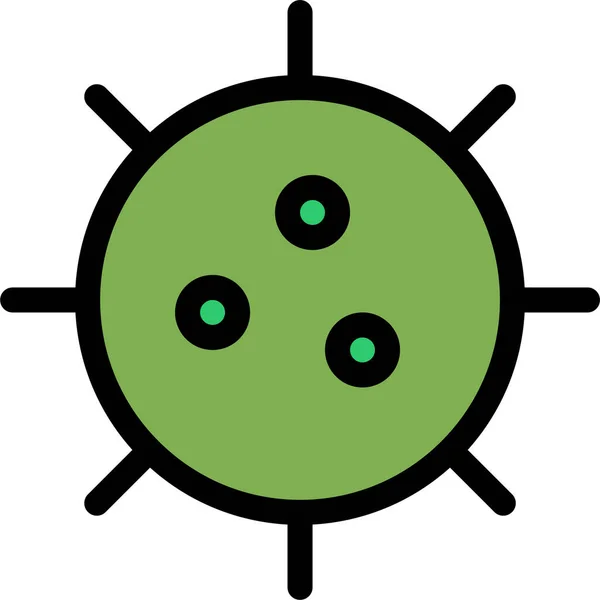 Bakterien Biologie Chemie Ikone — Stockvektor