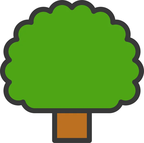 Ecología Ambiente Jardín Icono Estilo Filledoutline — Vector de stock