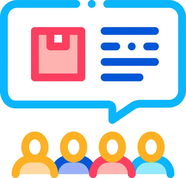 People Discussing Icon — Stock Vector