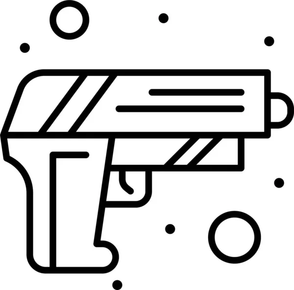 Ejército Pistola Independencia Icono Categoría Independencedayus — Vector de stock