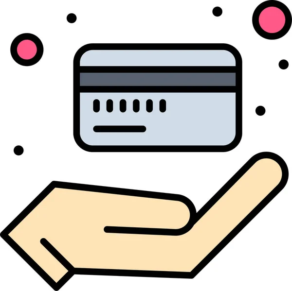 Bankkártya Készpénz Ikon Vásárlásbane Kereskedelem Kategóriában — Stock Vector