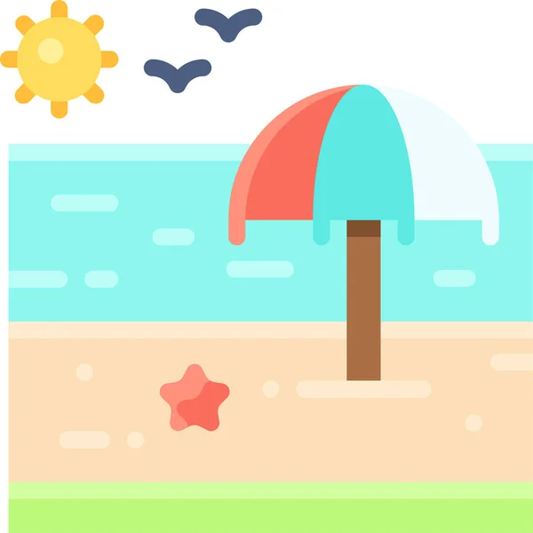 Paisaje Terreno Terreno Icono — Vector de stock