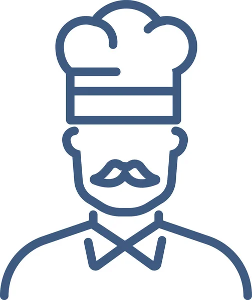 Прибор Шеф Повар Икона Приготовления Пищи — стоковый вектор