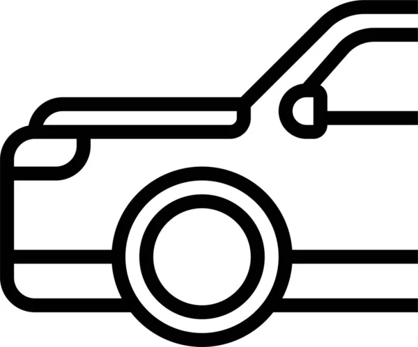Ícone Dia Trabalho Carro Carro Automático Estilo Esboço —  Vetores de Stock