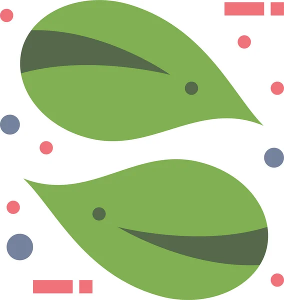 Eco Leaf Nature Icon Natureoutdooradventure Category — Vettoriale Stock