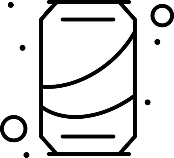 Bière Peut Icône Cola Dans Catégorie Independencedayus — Image vectorielle