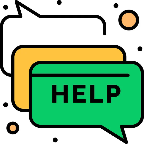 Chat Communication Help Icon — Stock Vector