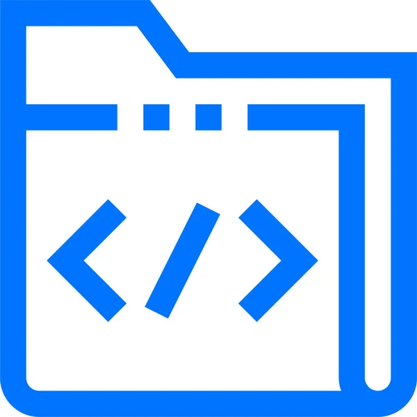 Icono Documentos Datos Código Estilo Esquema — Archivo Imágenes Vectoriales