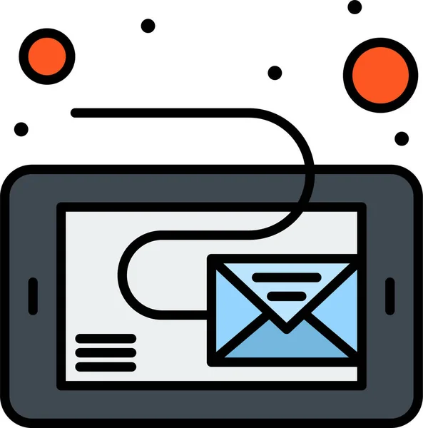 Ícone Mensagem Caixa Entrada Mail — Vetor de Stock