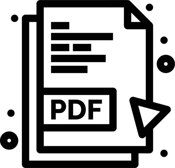Documento Archivo Pdf Icono — Archivo Imágenes Vectoriales