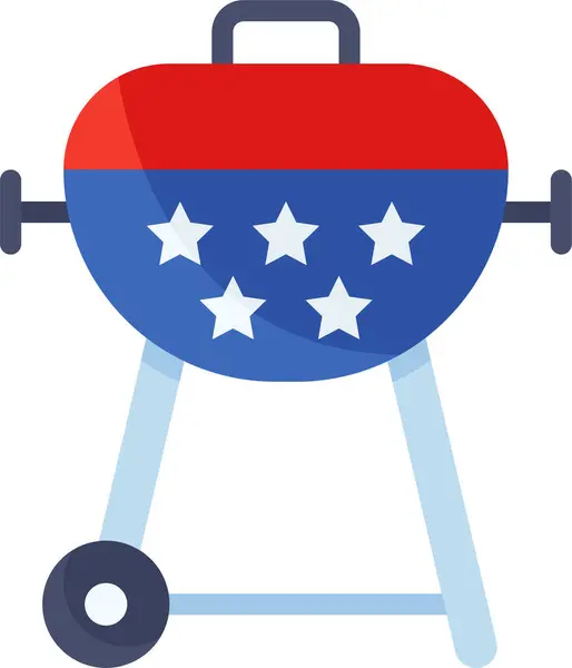 America Barbecue Barbecue Grill Icon Independencedayus Category — Stock Vector