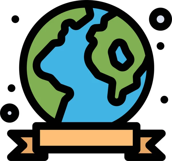 Badge Day Earth Icon — Stock Vector