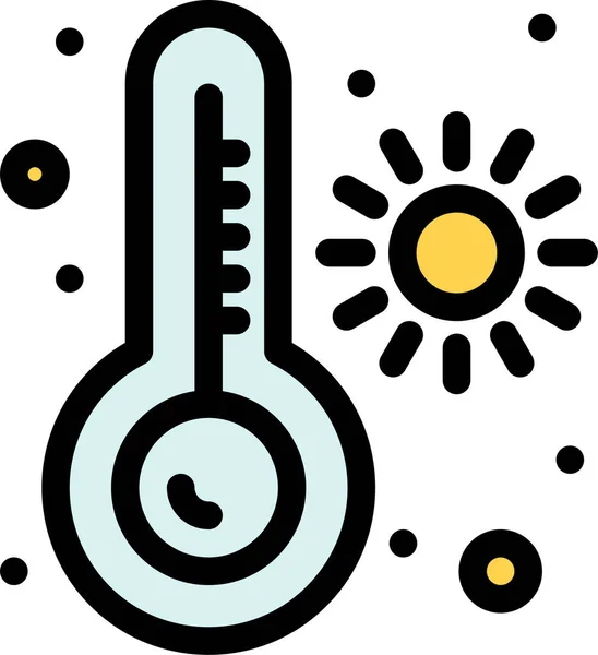 Medidor Temperatura Termómetro Icono — Archivo Imágenes Vectoriales