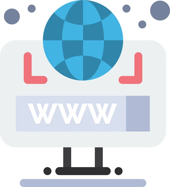 Browser Globus Website Symbol Der Kategorie Webdevelopmentdesign — Stockvektor