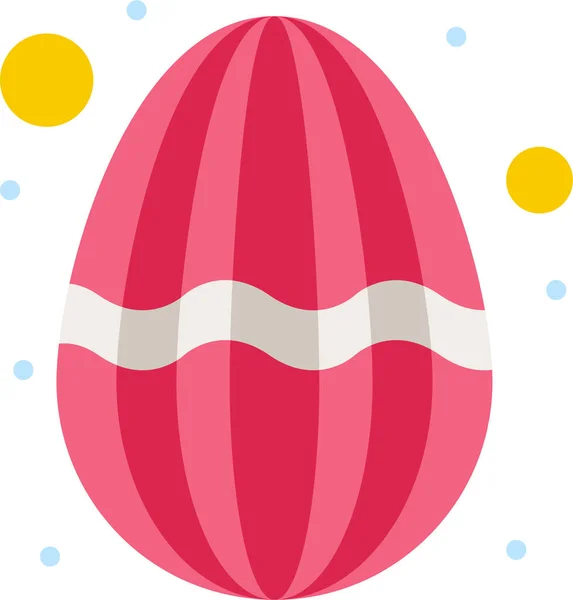 Decoración Icono Huevo Pascua Categoría Pascua — Vector de stock