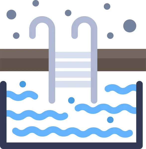 Pool Stairs Swimming Icon — Stockový vektor