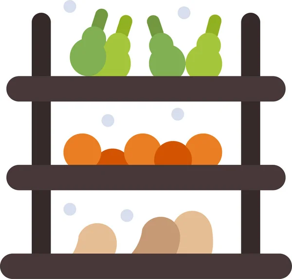 Fruit Grocery Shopping Icon — Stockový vektor