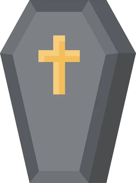 Funeral Burial Grief Icon — Stock Vector