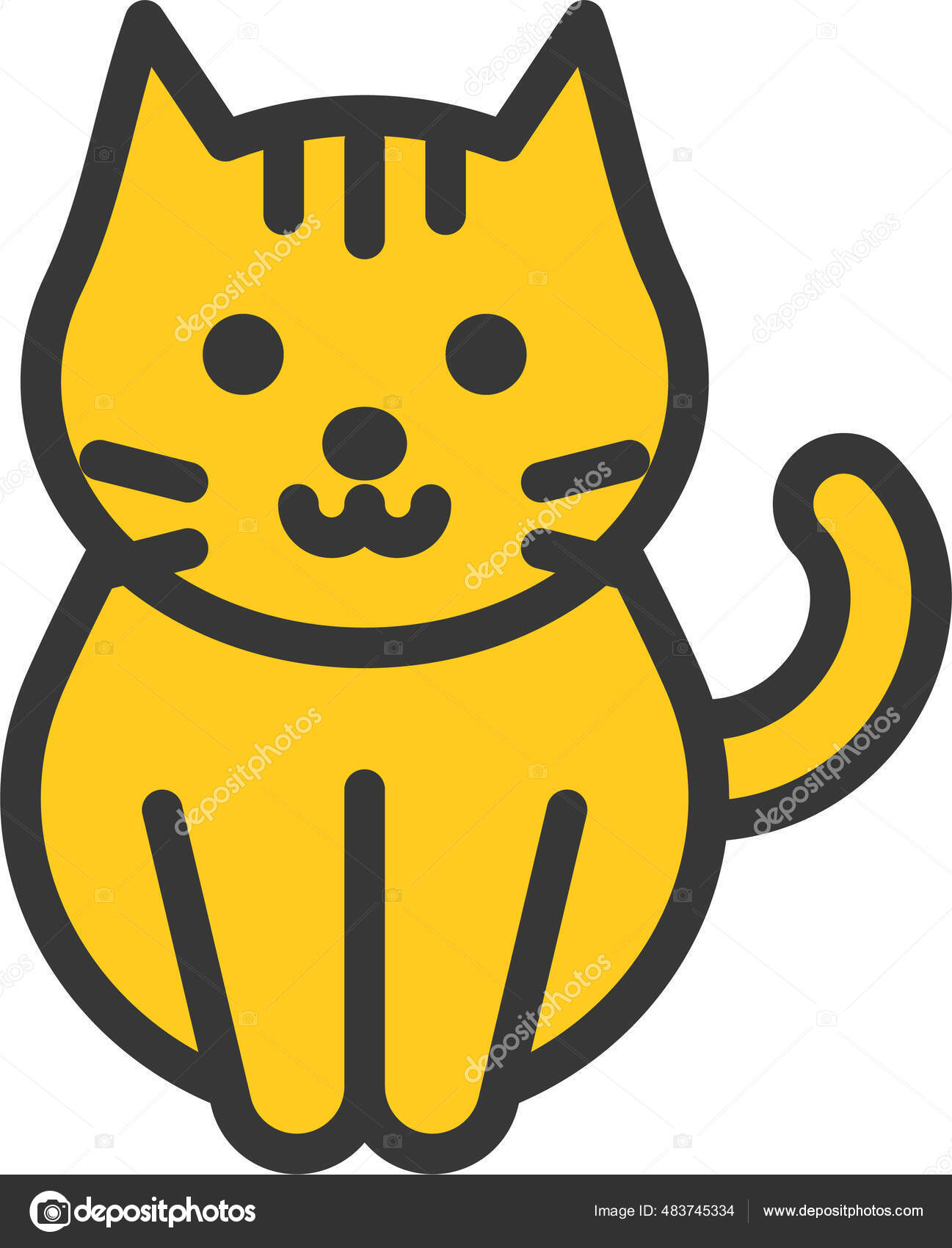 Cats Playing Icon - Download in Glyph Style