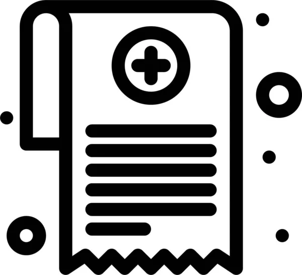 Médicament Médical Prescription Icône — Image vectorielle