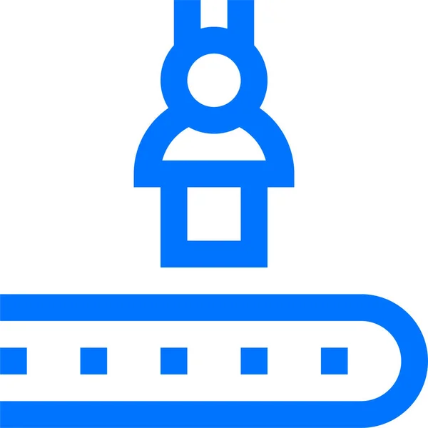 Förderband Ikone Umrissstil — Stockvektor