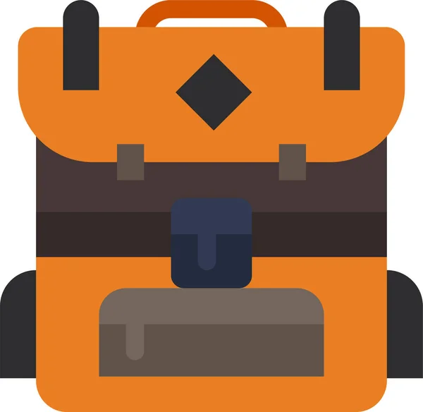 Bolsa Camping Hiking Icono Naturalezaal Aire Libreaventura Categoría — Vector de stock